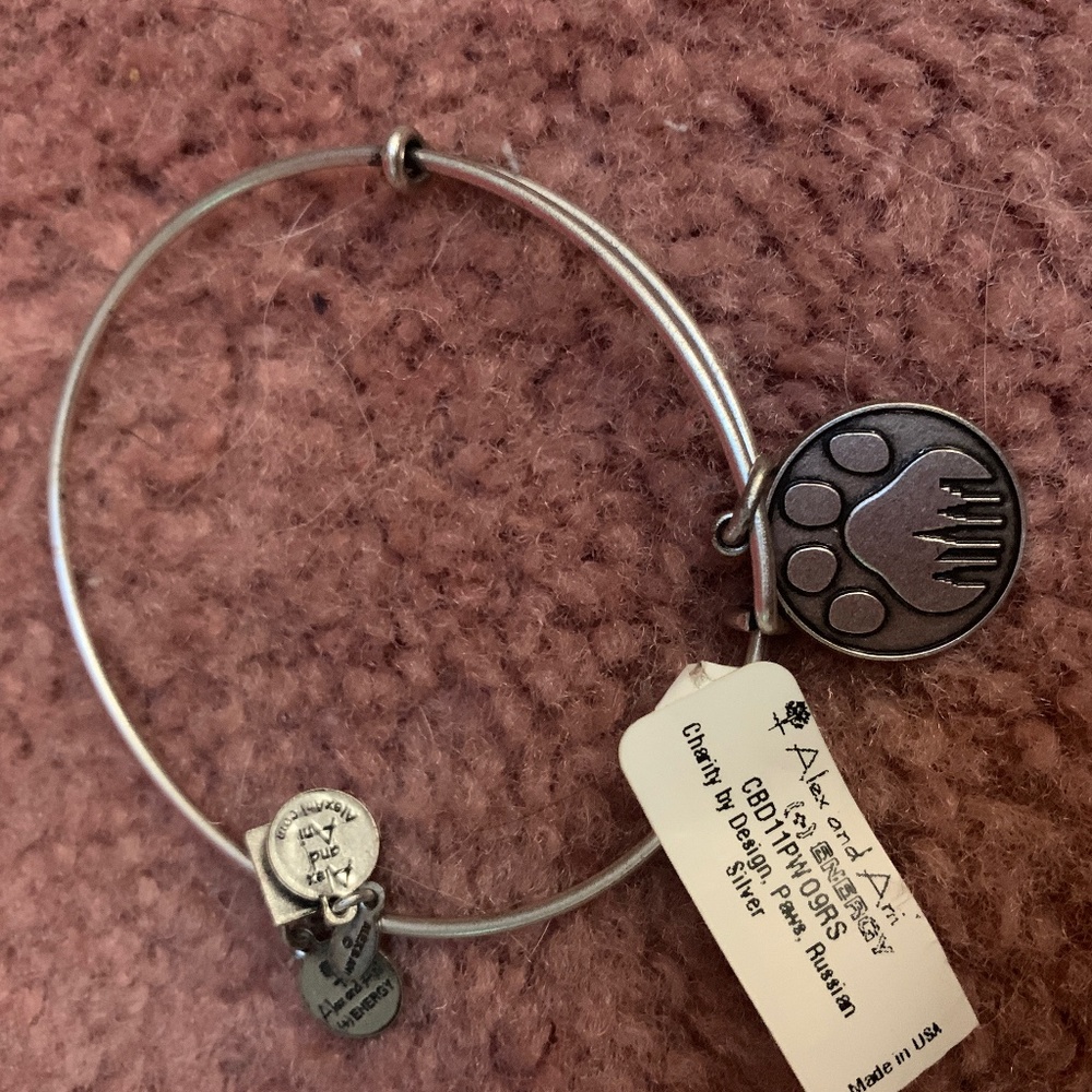 NWT ALEX AND ANI CHARITY PAWS BRACELET